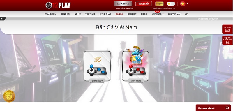 12Play - Sân Chơi Giải Trí Ăn Khách Nhất Thị Trường Hiện Nay 4 Chuyên Mục Bắn Cá Tại 12Play