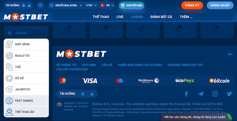 Mostbet - Top nhà cái cá cược trực tuyến công bằng nhất 2024 7 Câu Hỏi Thường Gặp