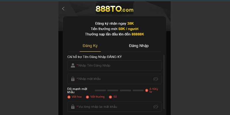 888TO - Nhà Cái Uy Tín Đẳng Cấp Nhất 2025 5 Các Thao Tác Để Tạo Tài Khoản 888To Nhanh Chóng