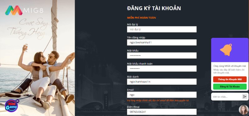 MIG8 - Nhà cái độc quyền cá cược hấp dẫn cho bet thủ 4 Đăng Ký Nhận Ngay Thưởng Lớn