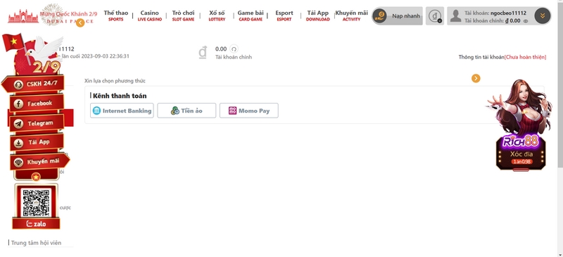 Bật mí các bước nạp tiền Dubai Palace siêu tiện lợi 1 Phương Thức Thanh Toán Tại Nhà Cái Được Tiến Hành Đa Dạng