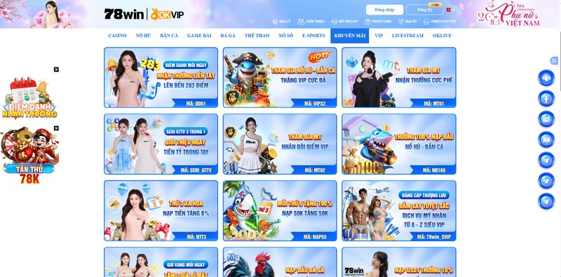 78win - Khám phá nhà cái cá cược uy tín nhất khu vực châu Á 3 Nhiều Ưu Đãi Hấp Dẫn Tại 78Win