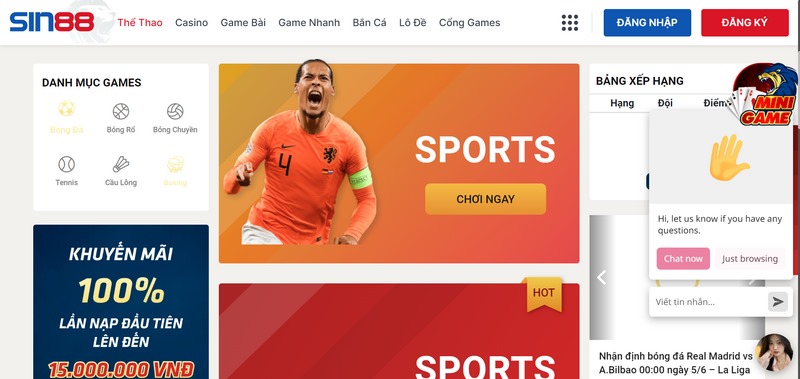 Sin88 - Đôi nét về nhà cái và sức hấp dẫn không thể chối từ 3 Không Thể Cưỡng Lại Sức Hút Từ Các Trận Đấu Thể Thao