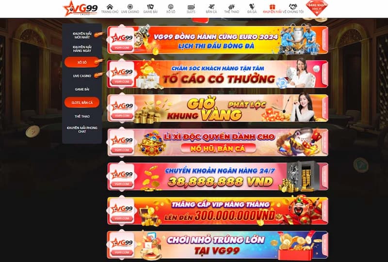 VG99 - Địa chỉ cá cược uy tín, chất lượng nhất châu Á 6 Khuyến Mãi